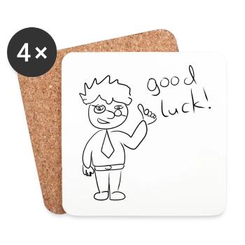 Work Motivation - Coasters (set of 4) - white - Front