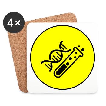 Test tube chemistry - Coasters (set of 4) - white - Front