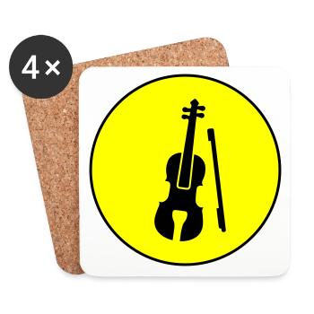 Violin icon icon - Coasters (set of 4) - white - Front