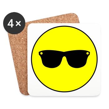 Sunglasses icon icon - Coasters (set of 4) - white - Front