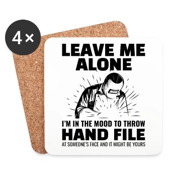 Weld Welding Welder Metal Construction Ironworker - Coasters (set of 4) - white - Front