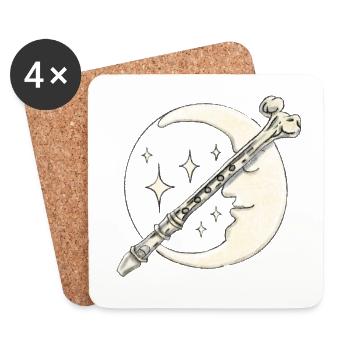 Enchanted bone - Coasters (set of 4) - white - Front