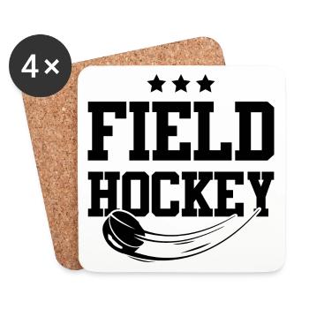 feldhockey sport - Untersetzer (4er-Set) - Weiß - Vorne