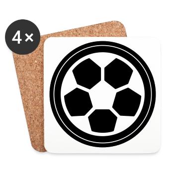 Soccer soccer - Coasters (set of 4) - white - Front