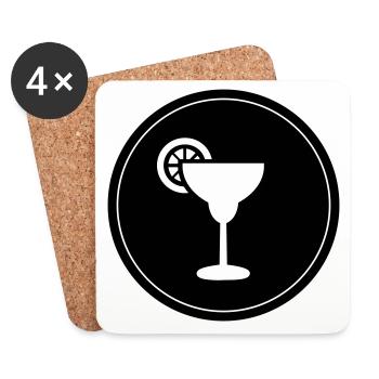 Tequila Drink - Coasters (set of 4) - white - Front