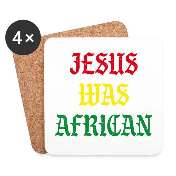 Jesus was african - Untersetzer (4er-Set) - Weiß - Vorne