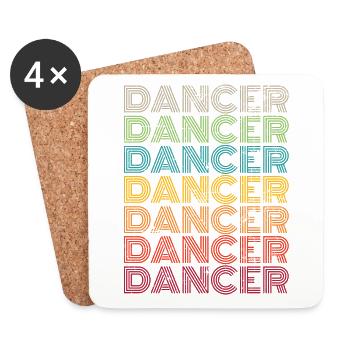Dancer Retro - Coasters (set of 4) - white - Front