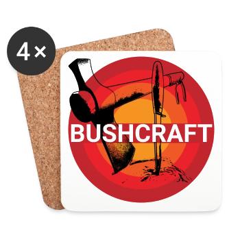 Survival-Ready #Bushcraft - Coasters (set of 4) - white - Front