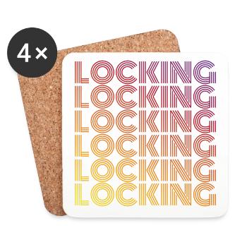 Locking Funk Style Gechenkidee - Untersetzer (4er-Set) - Weiß - Vorne