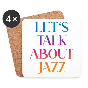 Let's talk about Jazz - Coasters (set of 4) - white - Front