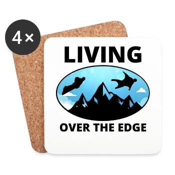 Wingsuit volant Base Jumping Parachutisme Wingsuit - Dessous de verre (lot de 4) - blanc - Devant