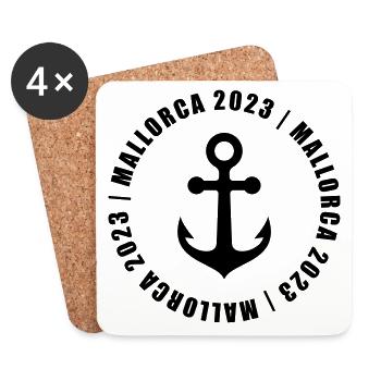 Mallorca 2023 - Coasters (set of 4) - white - Front