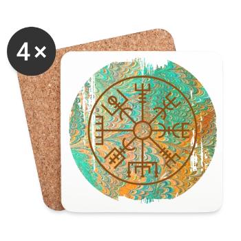 vegvisir e 36 - Untersetzer (4er-Set) - Weiß - Vorne