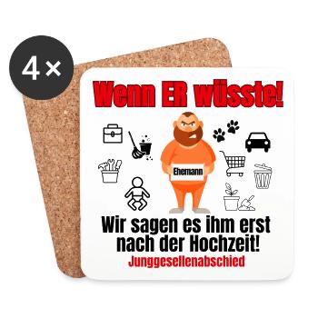 JGA - Untersetzer (4er-Set) - Weiß - Vorne
