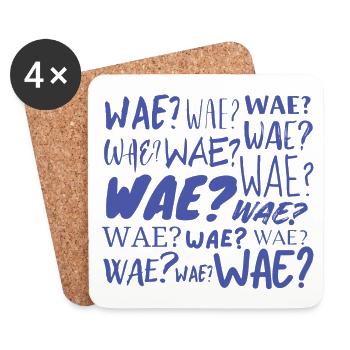 Wae? - Dessous de verre (lot de 4) - blanc - Devant