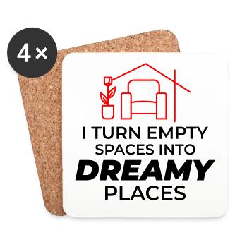 Interior Designer Decoration Design Professional - Coasters (set of 4) - white - Front