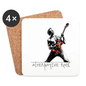 Alternative Groove: Rocking the Beat - Coasters (set of 4) - white - Front