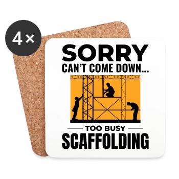 Scaffolder Scaffold Builder Scaffolding Platform - Coasters (set of 4) - white - Front