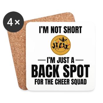 Cheerleader Cheerleading Girl Cheering Cheer Squad - Coasters (set of 4) - white - Front