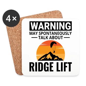 Parapente Pilote Parapente Thermiques Ridge Lift - Dessous de verre (lot de 4) - blanc - Devant