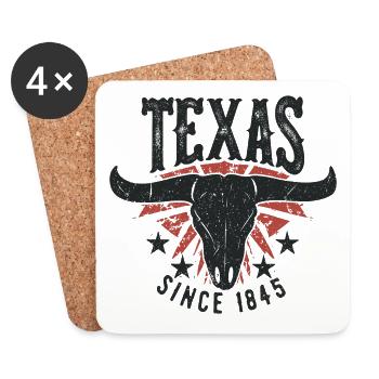 Texas, United States Since 1845 USA America - Coasters (set of 4) - white - Front