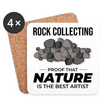 Rock Hound Sammeln Sammler Geologie Geologe - Untersetzer (4er-Set) - Weiß - Vorne