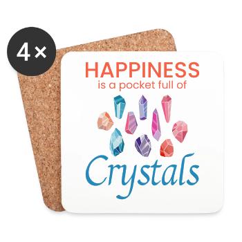 Crystal Collecting Rock Hunting Mineral Collector - Coasters (set of 4) - white - Front