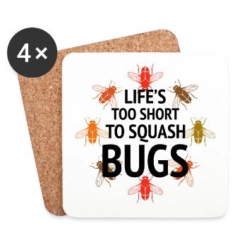 Insect Collector Entomology Entomologist Bug Lover - Coasters (set of 4) - white - Front