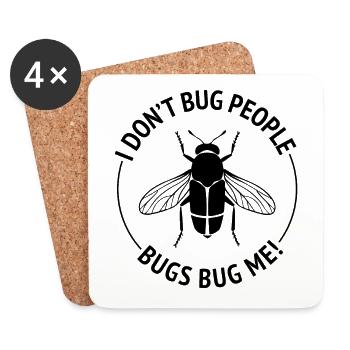 Insect Collector Entomology Entomologist Bug Lover - Coasters (set of 4) - white - Front