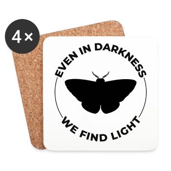 Papillon de nuit Animal Insect Collectionneur Entomologie - Dessous de verre (lot de 4) - blanc - Devant