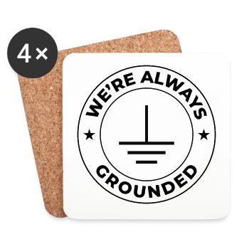 Electrician Humor Electrical Technician Engineer - Coasters (set of 4) - white - Front