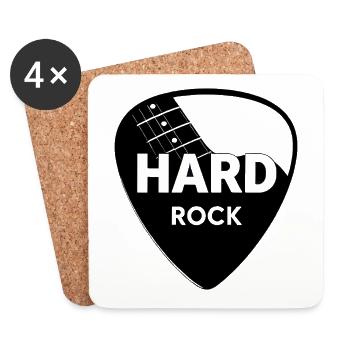 Hard Rock Guitar Pick - Coasters (set of 4) - white - Front