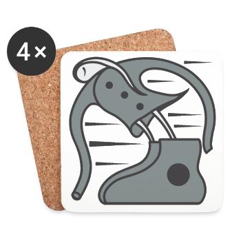 Against all odds - Coasters (set of 4) - white - Front