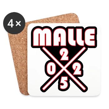Malle 2025 - Untersetzer (4er-Set) - Weiß - Vorne