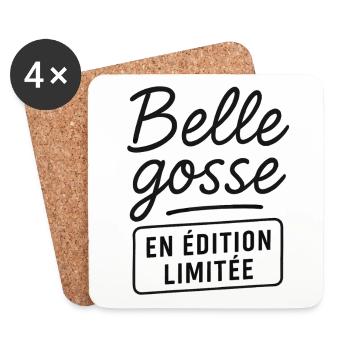 Belle gosse en édition limitée - Dessous de verre (lot de 4) - blanc - Devant