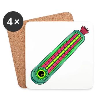 FEVER - Coasters (set of 4) - white - Front