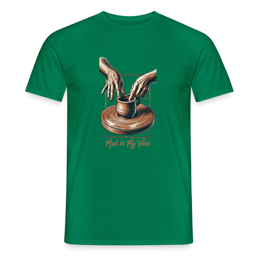 Mud In My Veins · T-shirt — kelly green — front