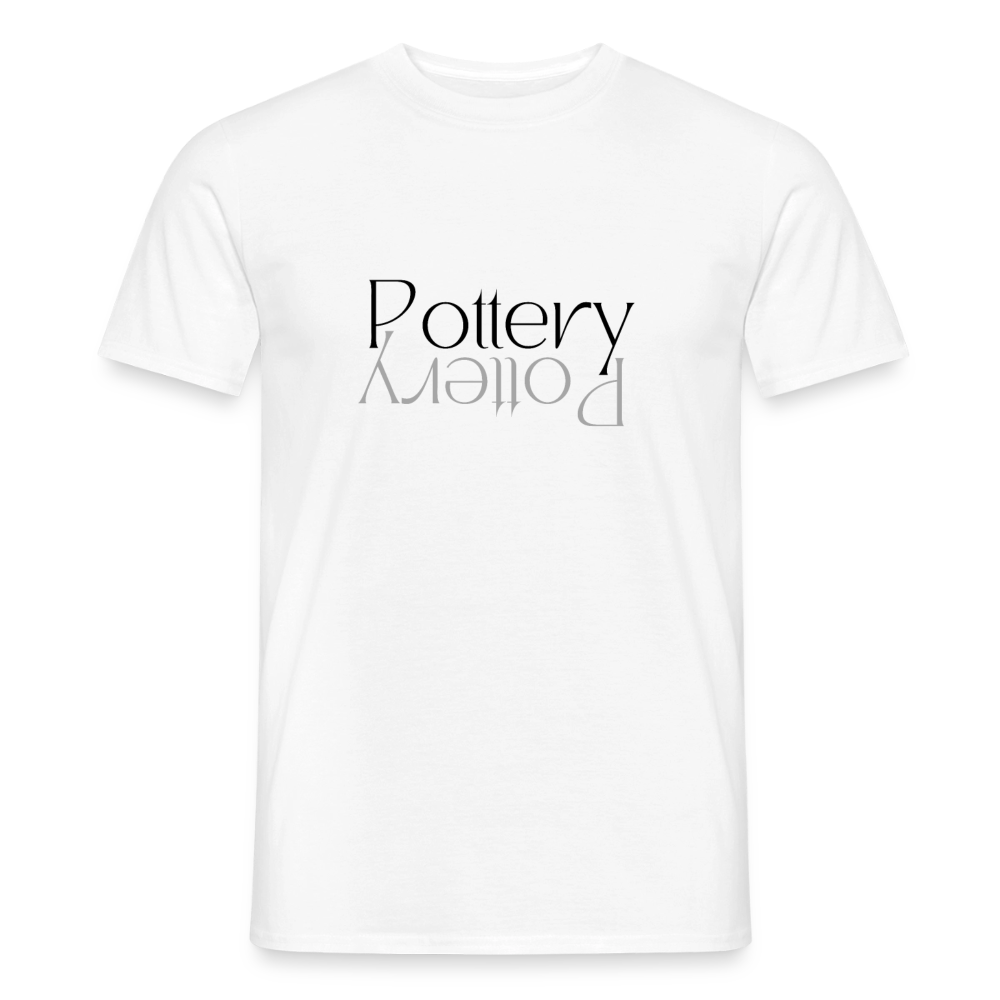 Pottery (black) · T-shirt — white — front