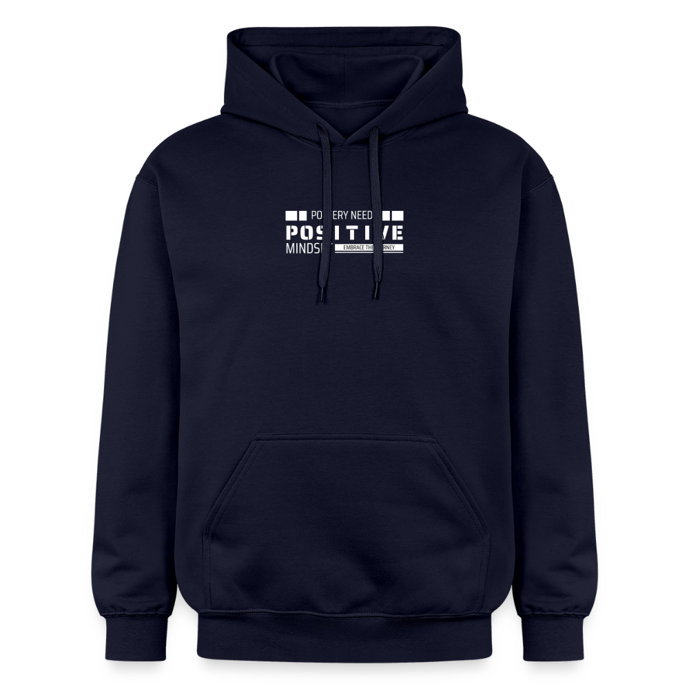 Pottery Needs A Positive Mindset Softstyle® Midweight · Hoodie — navy — front