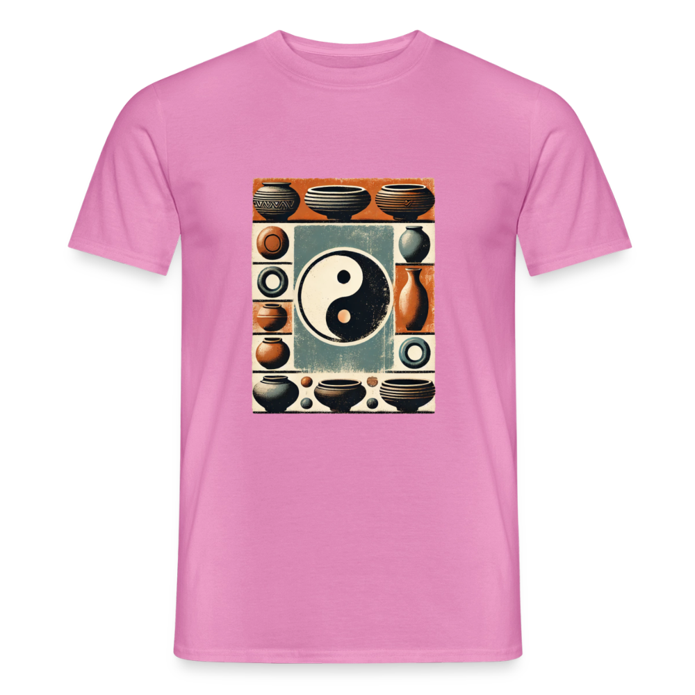 Yin Yang Pottery Design · T-shirt — pink — front