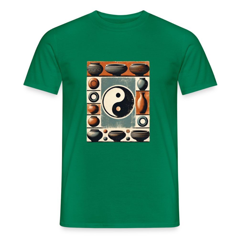Yin Yang Pottery Design · T-shirt — kelly green — front