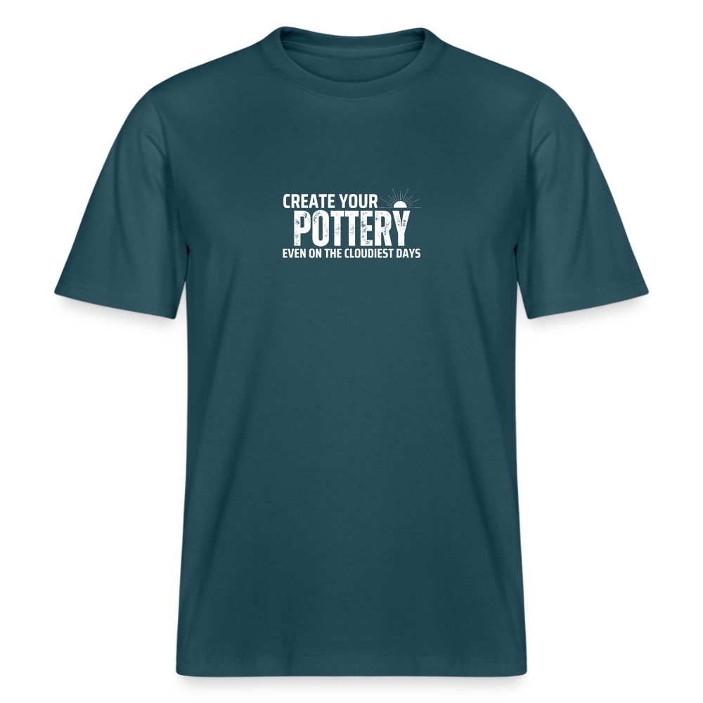 Create Your Pottery Even On The Cloudiest Days · Organic T-shirt — stargazer — front