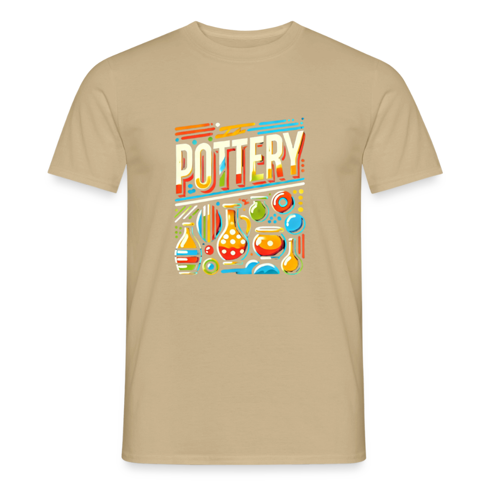 Pottery Pop Art · T-shirt — sand beige — front