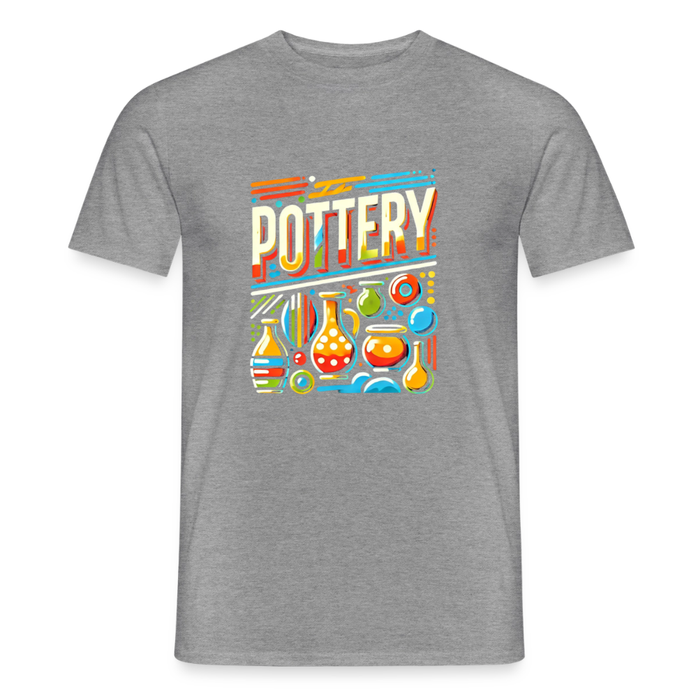 Pottery Pop Art · T-shirt — graphite heather — front