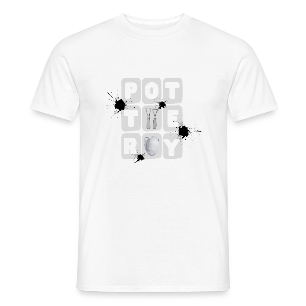 Pottery Dice · T-shirt — white — front
