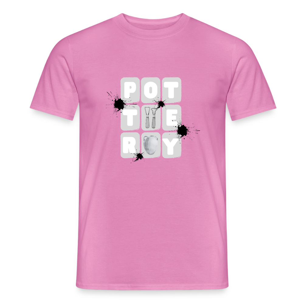 Pottery Dice · T-shirt — pink — front