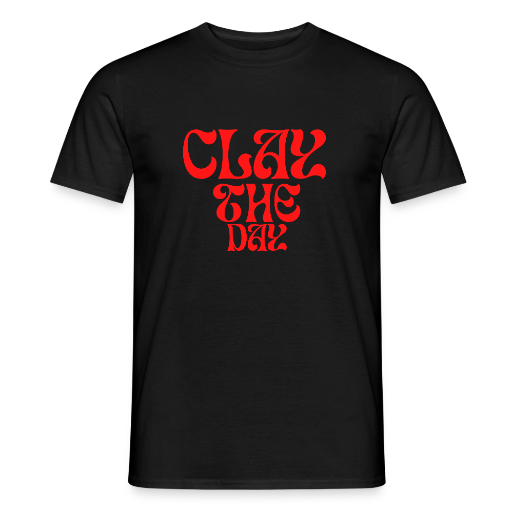 Clay The Day · T-shirt — black — front