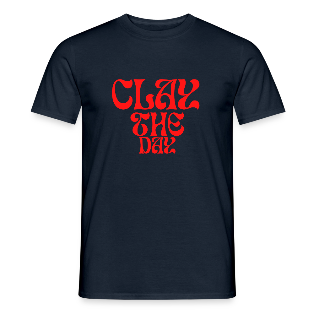 Clay The Day · T-shirt — navy — front