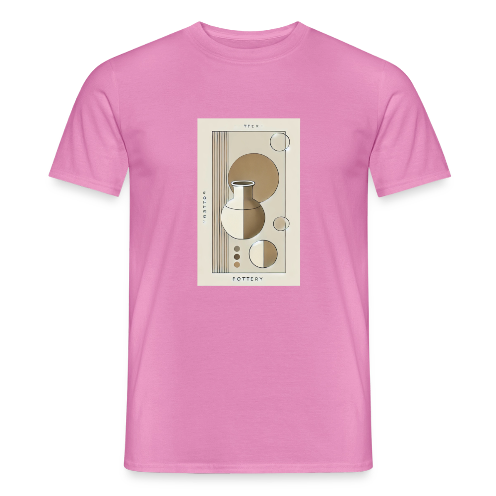 Minimalistic Pottery Design · T-shirt — pink — front