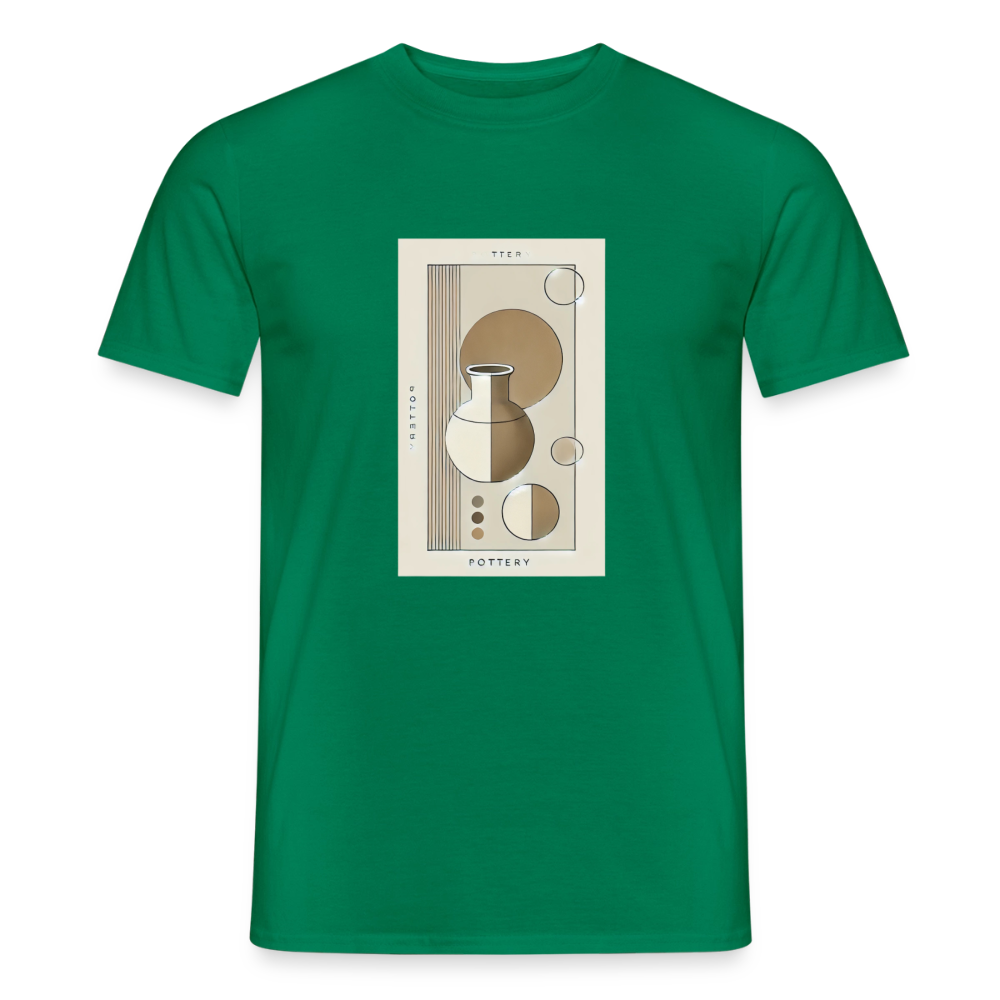 Minimalistic Pottery Design · T-shirt — kelly green — front